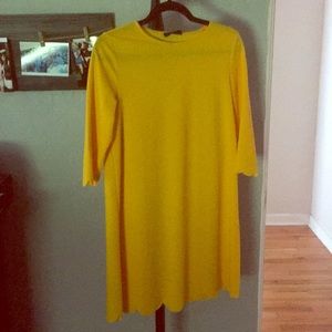 Bright yellow dress from Shein